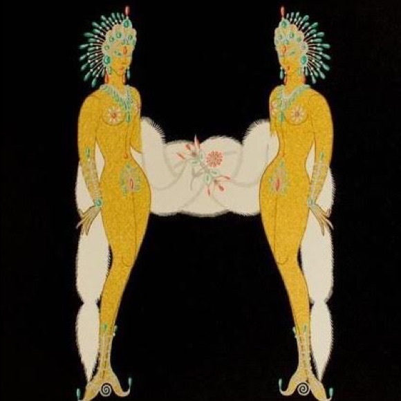 Erte Customizable Initials Framed Prints - Picture 3 of 7